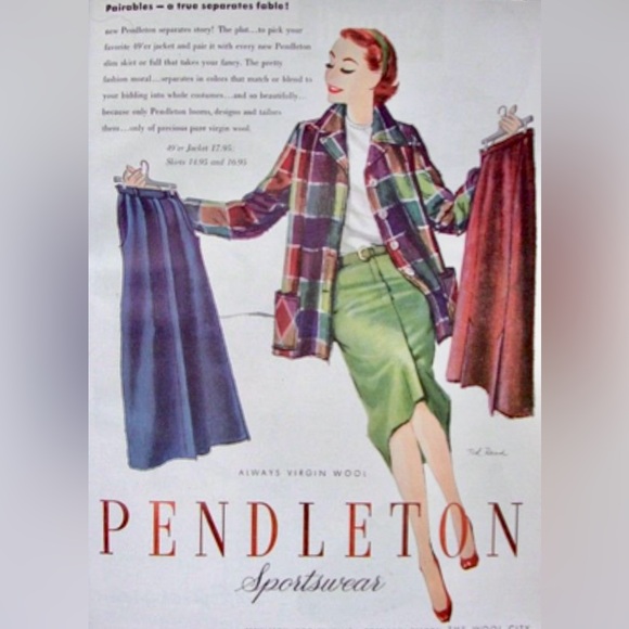 Vtg Pendleton 100% Wool Tartan Skirt - Picture 9 of 9